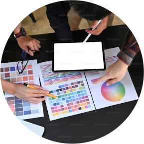 Team member with laptop